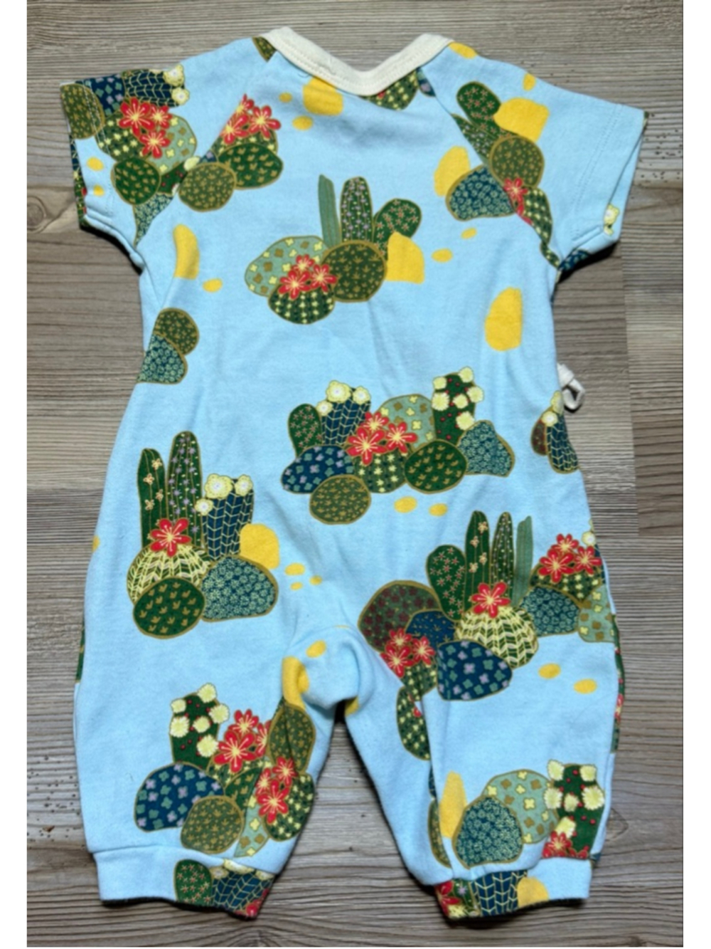 Apple Park Organic Cotton Kimono Romper size 0-3 months - Picture 2 of 5